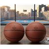 Image 1 : Amazon Basics PU Basketball 2-Pack Official