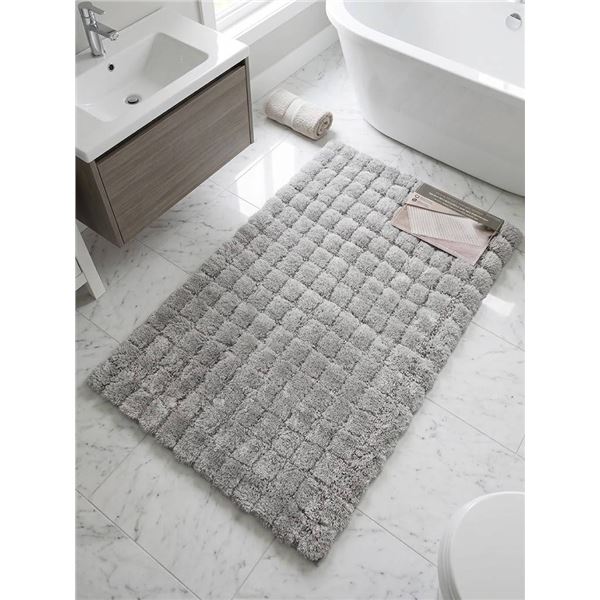 Mineral Spring Soft Grid Bath Mat 24x36 in