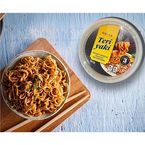 HO-YA Teriyaki Instant Noodles, 6 Bowls