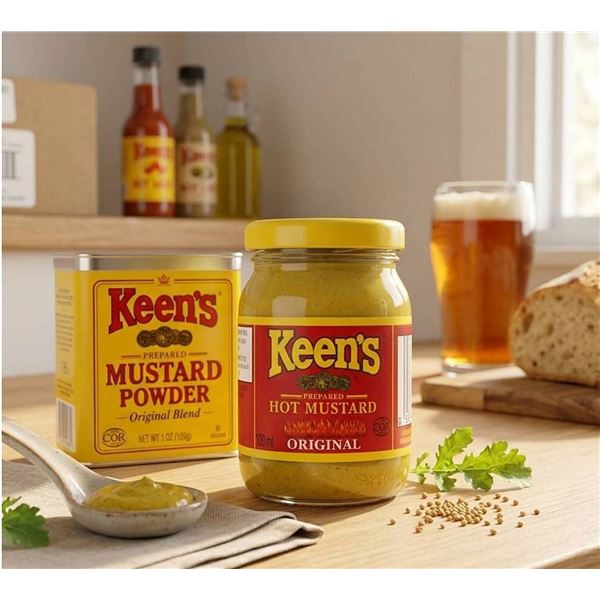 Keen's Prepared Hot Mustard 12x120ml