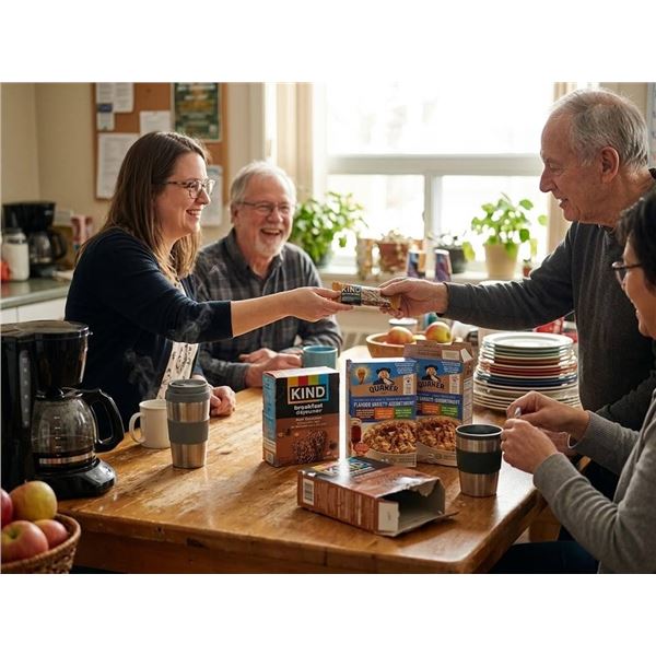Quaker Oatmeal and KIND Breakfast Assortment