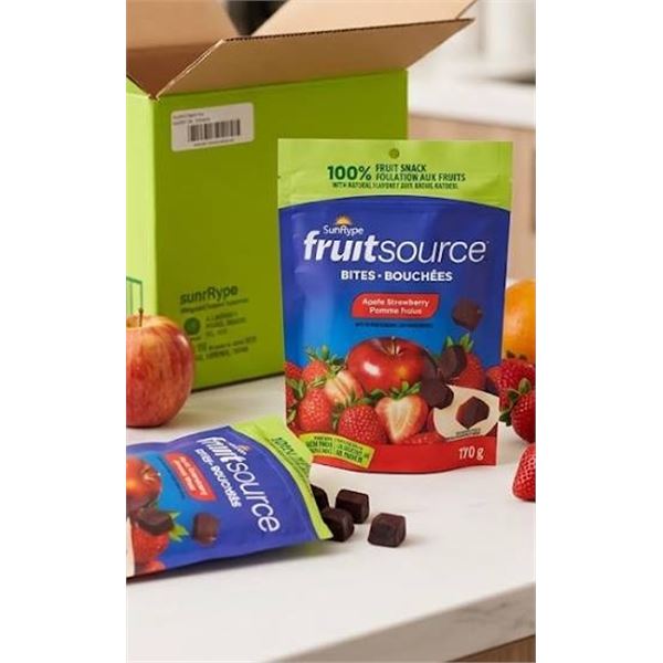 SunRype FruitSource Apple Strawberry 12 x 170g