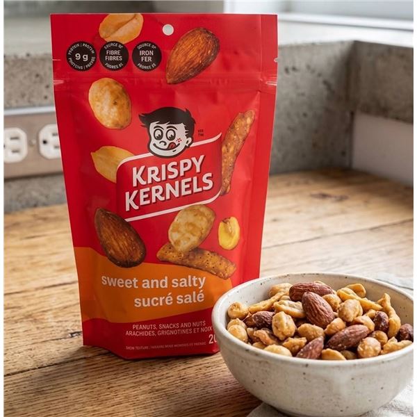 Krispy Kernels Sweet & Salty Mix, 8 Bags x 200g