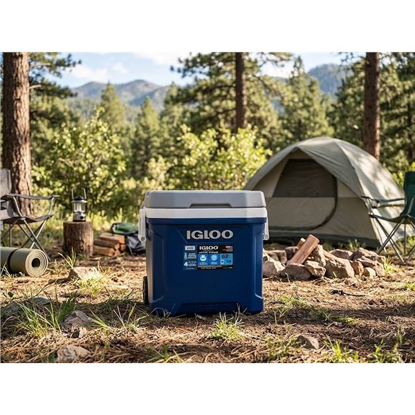 Igloo MaxCold Latitude 62 Quart Roller Cooler