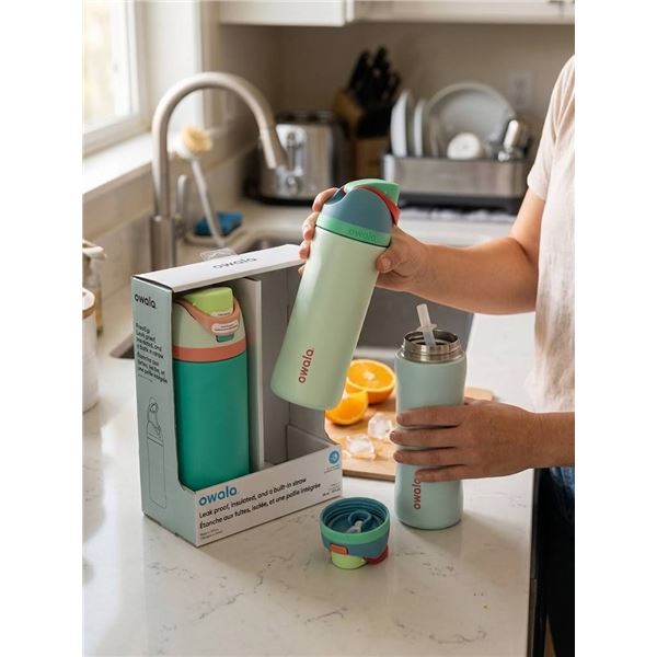Owala Insulated Water Bottle 2-Pack 16 oz