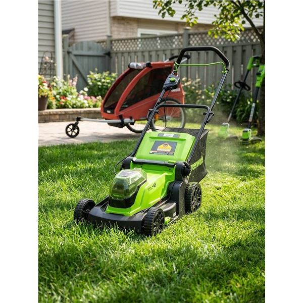 Greenworks 48V Cordless Lawn Mower Set