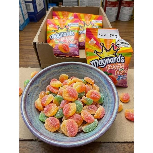 Maynards Fuzzy Peach Blends 12 x 154g