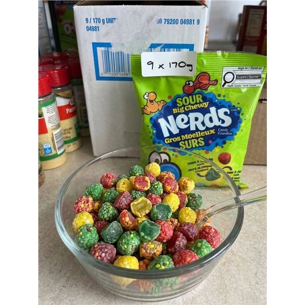 Nerds Sour Big Chewy Candy, 9 x 170g Bags