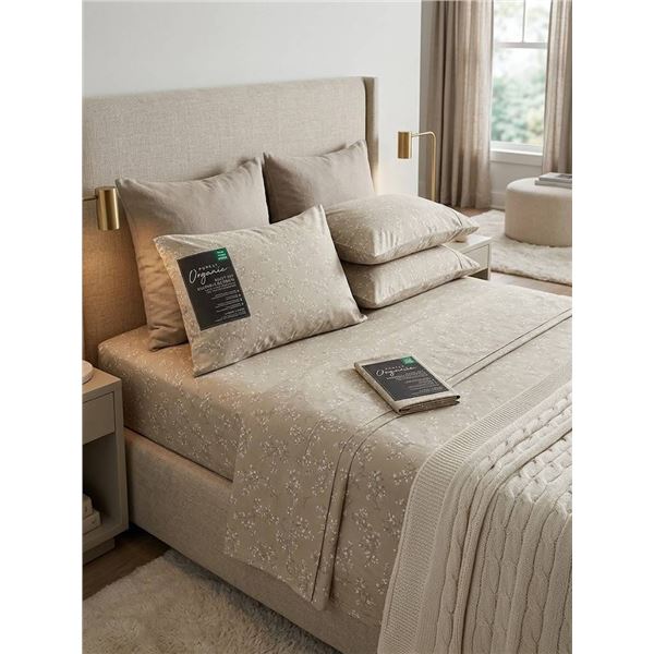 Purely Organic King Sheet Set, 6 Pieces