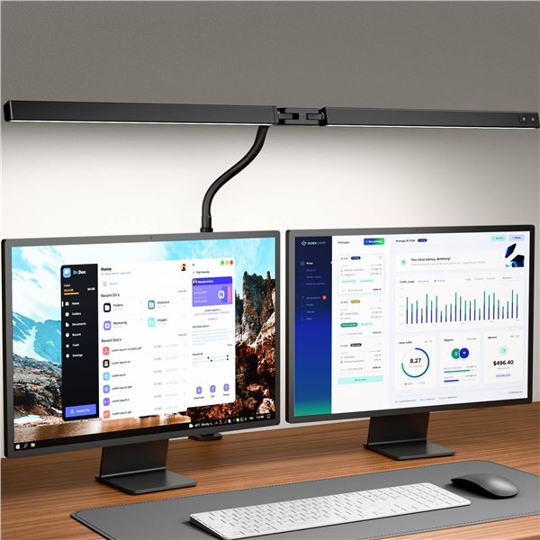 OttLite Wellness Series LED Computer Clamp