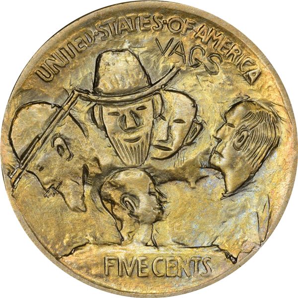 Impressive Hobo Mount Rushmore Nickel “Bo.”