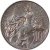 Image 2 : France 10 Centimes. Copper. Artist: Unknown.