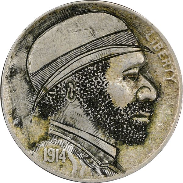 Exceptional 1914 Hobo Nickel Artist: “Percy.”