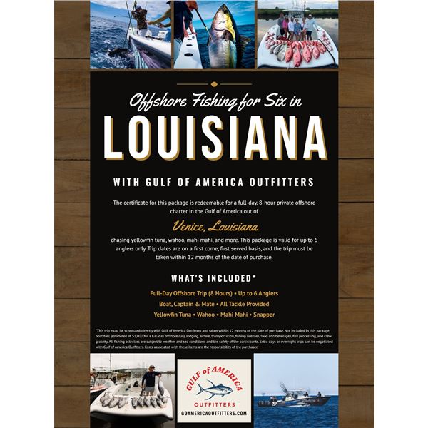 Offshore Fishing in Louisiana for 6
