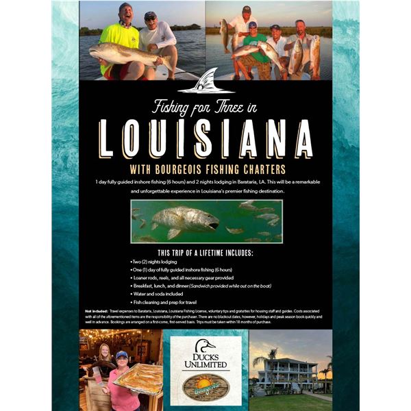 Louisiana Redfish and Trout Trip for 3