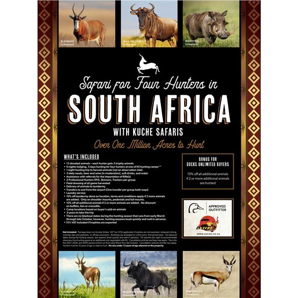 Safari in South Africa for 4