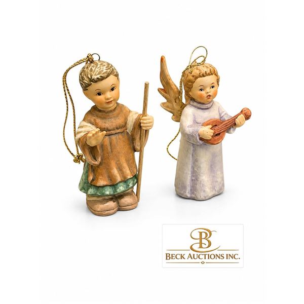 Goebel 1999 Limited Edition Porcelain Angel Ornaments, Pair