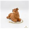 Image 2 : Goebel Porcelain Cow Figurine with Gold Cord