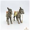 Image 1 : Ceramic Donkey Figurines with Packs