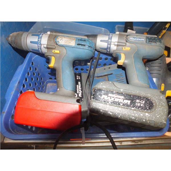 Two Mastercraft 18v Drills