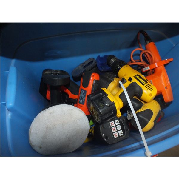 Tote Of Assorted Power Tools