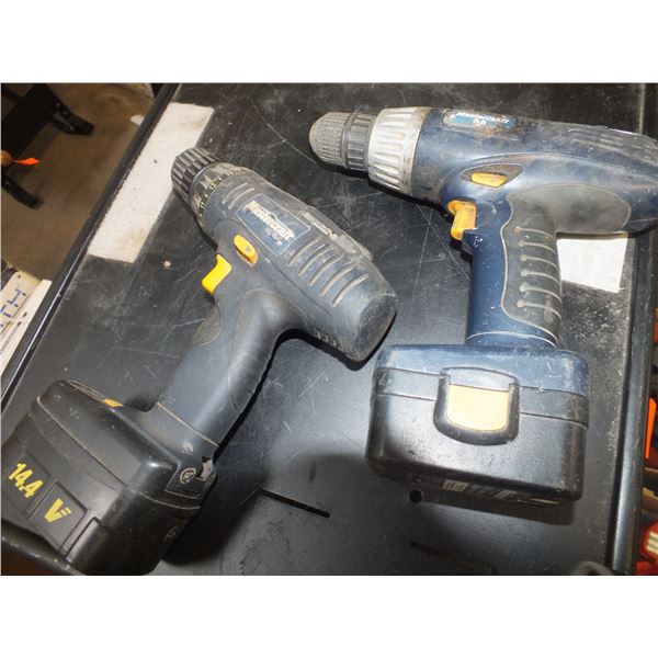 Two Mastercraft 14.4 Drills