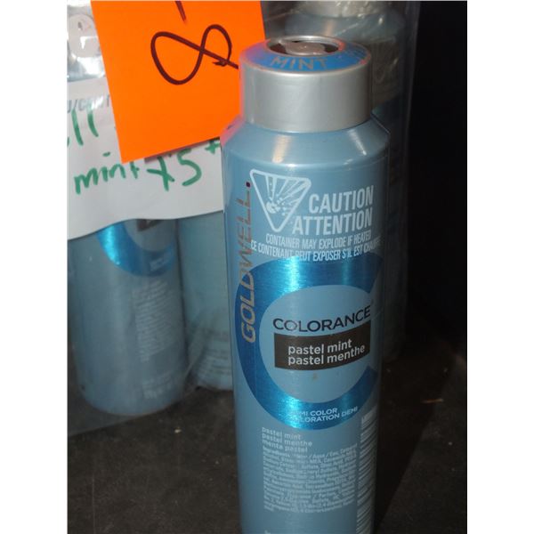 5 Cans Of Goldwell Colorant Pastel Mint