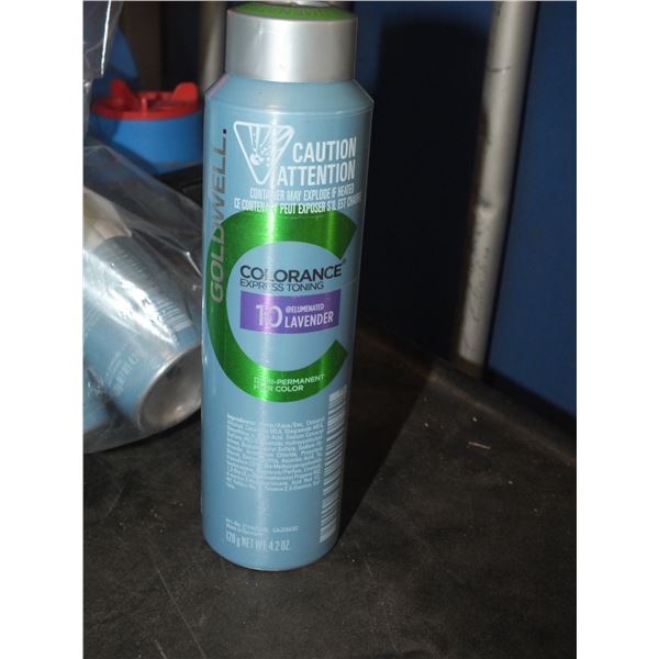 5 Cans Of Goldwell Colorant 10 Lavender