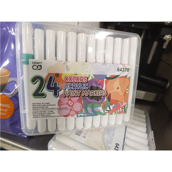 Two 24pc Sets Of Acrylic Paint Markers