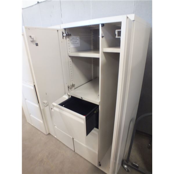 Three 6 Door Metal Cabinets