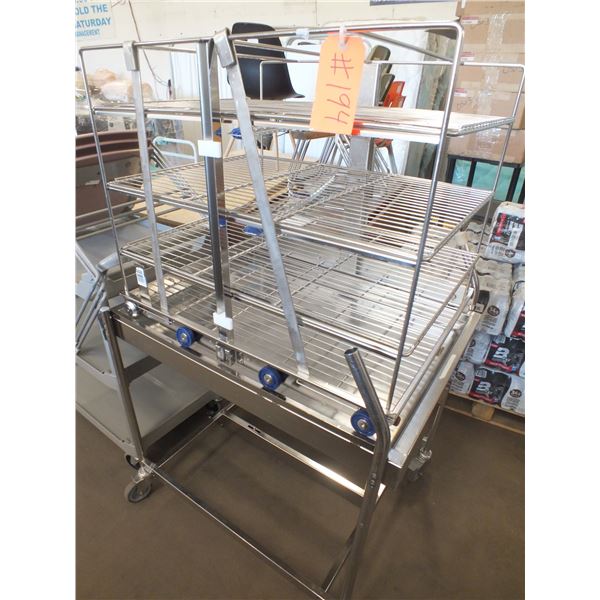 10 Stainless Steel Sterilizer Carts On Wheels