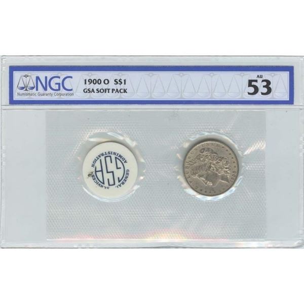 1900-O $1 Morgan Silver Dollar NGC AU53