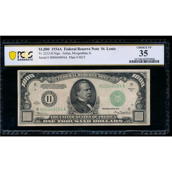 1934A $1000 St Louis FRN 35