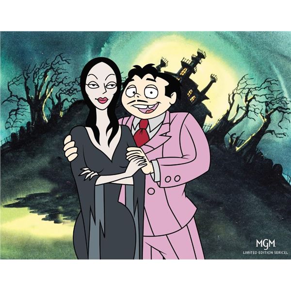 Addams Family Morticia Gomez Sericel Animation Art Cel