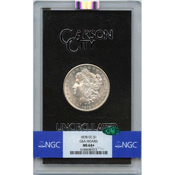 1878-CC $1 Morgan Silver Dollar NGC MS64+