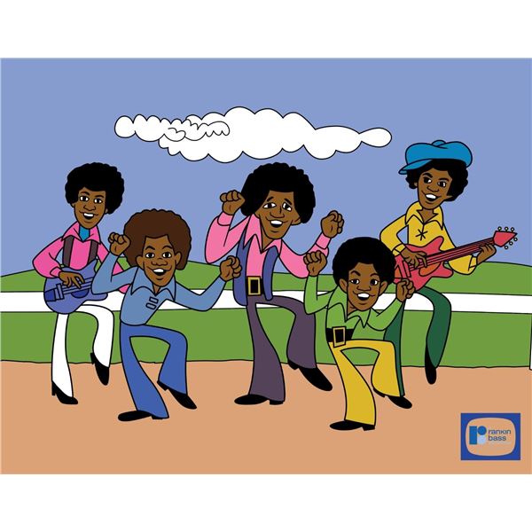 Jackson Five Sericel Animation Art Cel Michael Tito Jermaine Jackie Marlon