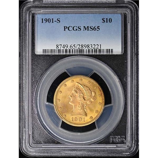 1901-S $10 Liberty Head Eagle PCGS MS65