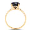 Image 2 : 14KT Yellow Gold 3.00ct Black Diamond Ring
