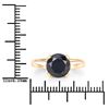 Image 3 : 14KT Yellow Gold 3.00ct Black Diamond Ring