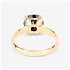 Image 4 : 14KT Yellow Gold 3.00ct Black Diamond Ring