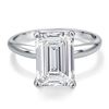 Image 2 : 14KT White Gold 5.00ct Lab Grown Diamond Ring