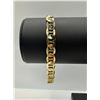 Image 2 : Dazzling 14.8 Gram 14 K Yellow Gold Plated Mariners Link Bracelet