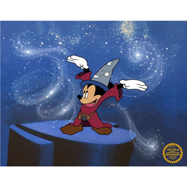 Disney MICKEY MOUSE FANTASIA SORCERER Sericel Animation Art Cel
