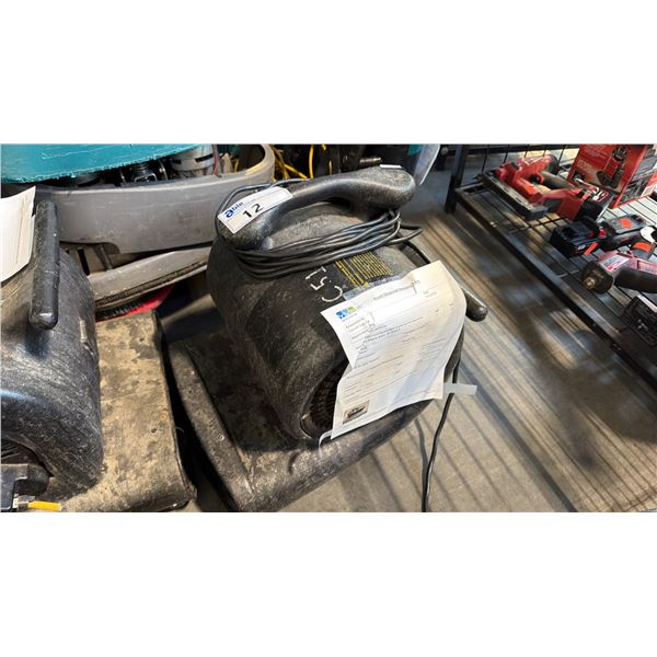 TENNANT F230 COMMERCIAL THREE SPEED STRUCTURAL DRYING CENTRIFUGAL AIR MOVER BLOWER FAN
