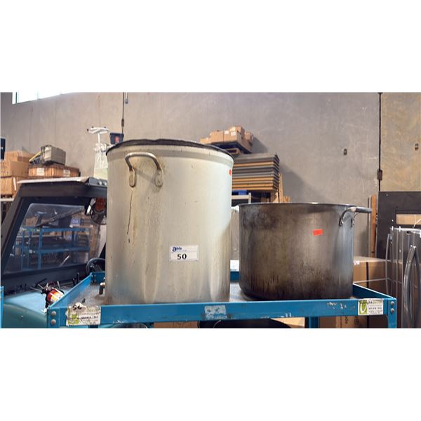 COMMERCIAL HEAVY-DUTY STAINLESS STEEL AND ALUMINUM STOCK POTS