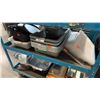 Image 1 : GREY BUS TUBS, STAINLESS PANS, PLASTIC FOOD STORAGE BOXES, SERVING TRAYS