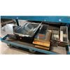 Image 1 : WOODEN CUTTING BOARDS, STAINLESS PANS, METAL LOAF PANS