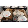 Image 3 : WHITE/OFF-WHITE CERAMIC PLATES, SOUP BOWLS, COFFEE MUGS, GLASS BEVERAGE PITCHER