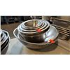 Image 3 : HEAVY GAUGE STAINLESS STEEL NESTING MIXING BOWLS, KITCHEN PREP BASINS