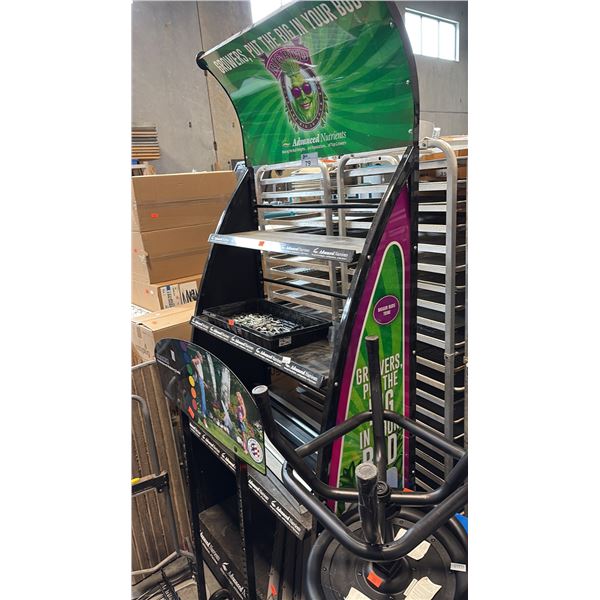 ADVANCED NUTRIENTS BIG BUD RETAIL PRODUCT DISPLAY SHELVING RACK MERCHANDISER USED